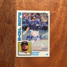 Rowdy Tellez 2019 Topps Silver Pack 1984 Autograph /149 #T84-42 RC - Blue Jays