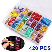 420Pcs 12V Auto Blade Fuse Assortment Kit Set Car Truck Motorcycle RV Boat Fuses