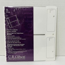 CR Gibson Photo Album K64 Refill 4x6 Photo Pocket Pages