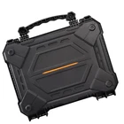 Safety Tool Box Impact Resistance Waterproof Black 32 cm