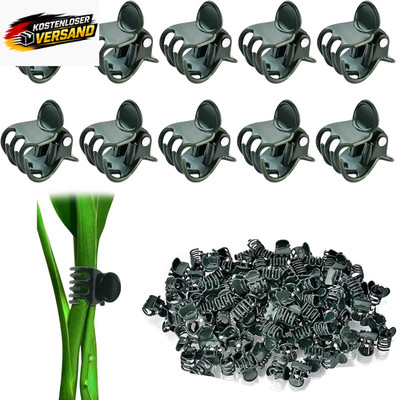 100 Stück Pflanzenclips Orchideen Klammern, Garten Pflanzen Clips, Blumenklammer