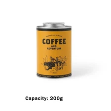 150g/200g Portable Coffee Bean Sealed Jar Camping Tinplate Box Storage Jar