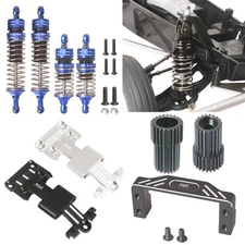 For Tamiya 1/10 Hornet EVO Shock Absorbers Skid Plate Servo Mount Gearbox Teeth