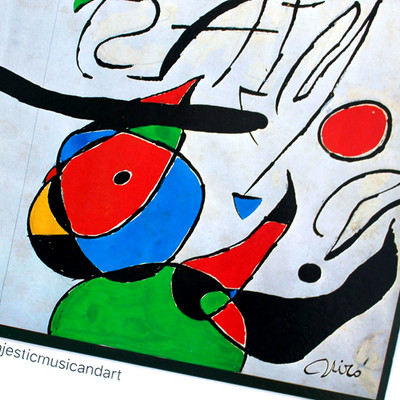 ORIGINAL 1977 JOAN MIRO ART COVER RAIMON SIGNED VINYL LP EX NM RARE