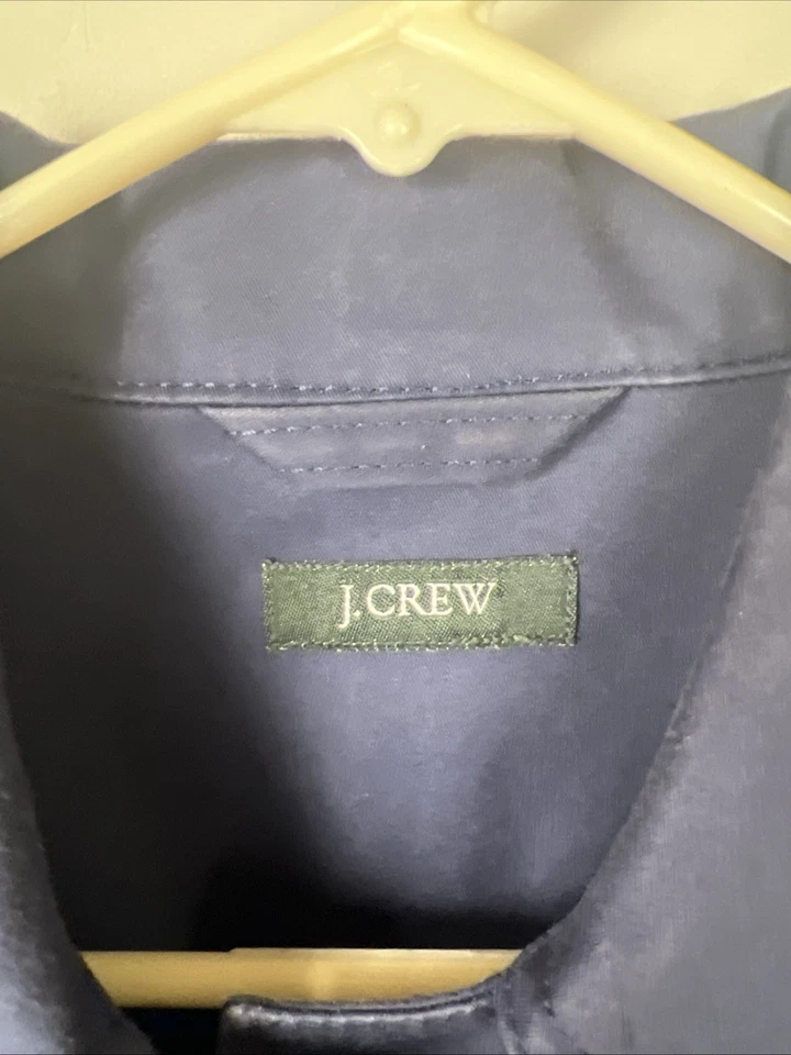 Gabardina J Crew Abrigo de Lluvia Vintage Azul Marino Pequeño Dinero Antiguo Limpio Preppy Clásico Foto 2 de 4
