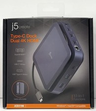j5 create USB Type-C Dual 4K HDMI dock JCD3198 jcd 3198 NEW FREE SHIPPING 
