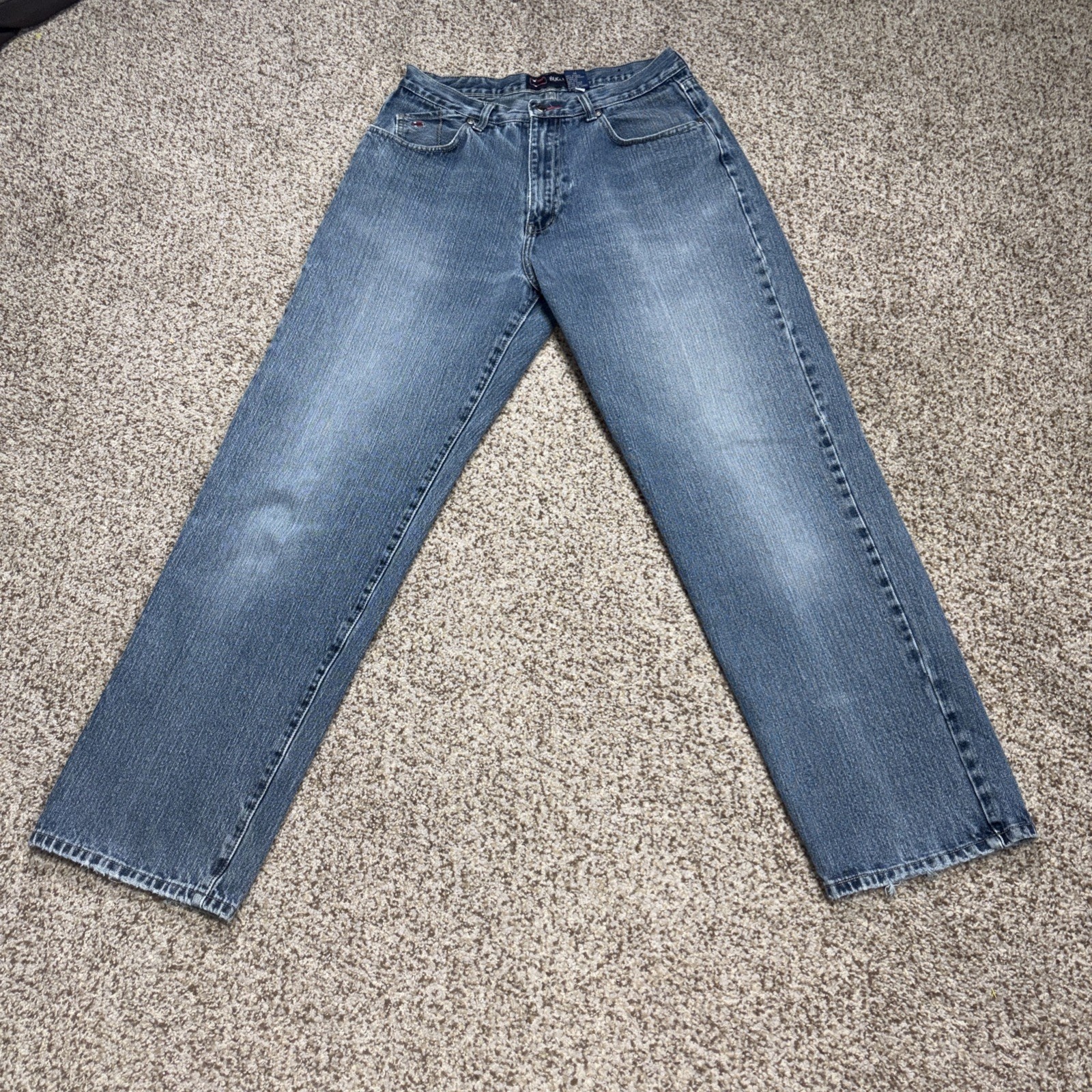 Bugle Boy Jeans Detailed Pockets Denim Vintage Size 34 Fits 30 X 30.5 - main photo