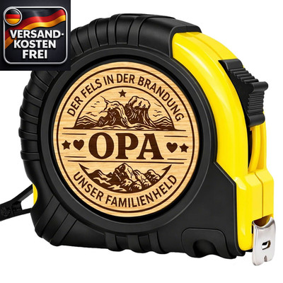 Opa Geschenk Maßband 3M Mit Holzgravur, Geschenk Für Opa Geburtstag, Vatertag, B