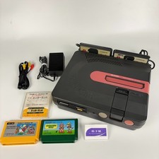 Set console Sharp Twin Famicom AN-500B Mario Golf SMB Eggerland AC testé