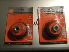 2 x JAK Twist Knoten Draht Tassenbürste Größe 3" / 80 mm