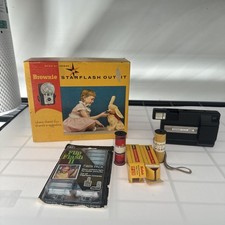 Vintagr Kodak Camera Brownie Starflash Kodak Tele Disc Untested