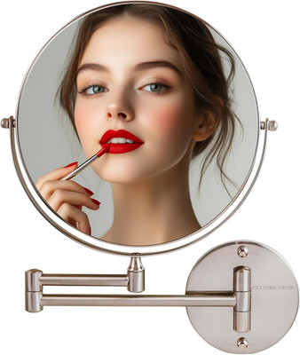 9'' Wall Mounted Makeup Mirror with 1X/10X Magnification, Double Sided Magnifying