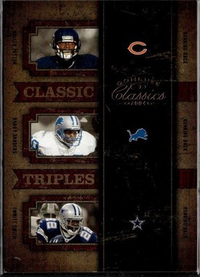 2004 Donruss Classics #CT-48 Walter Payton  Barry Sanders Emmitt Smith #/500 J6