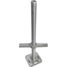 Metaltech M-MBSJP24H Adjustable Leveling Jack, 24" 24", Silver 