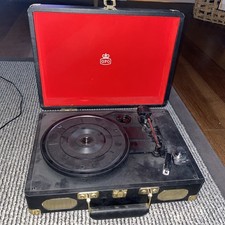 Record Player With Lead - Suitcase Turntable Used Condition - GPO Soho-45, 78,33
