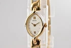 Vintage 1987 [N MINT] SEIKO Bracelet 1E20-6120 Gold Quartz Women's Watch JAPAN
