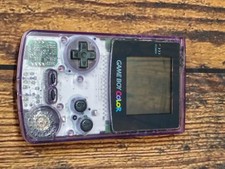 Nintendo Gameboy Boy Color Atomic Clear Purple Console CGB-001 Tested  Working