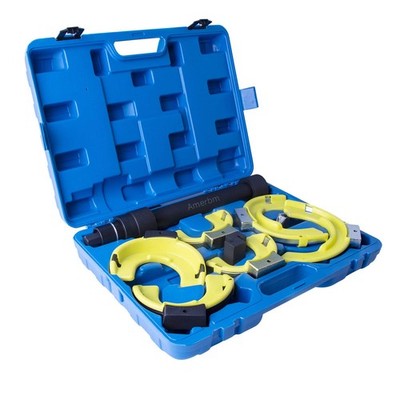 Amerbm Spring Compressor Tool Macpherson Interchangeable Fork Strut Coil Extract
