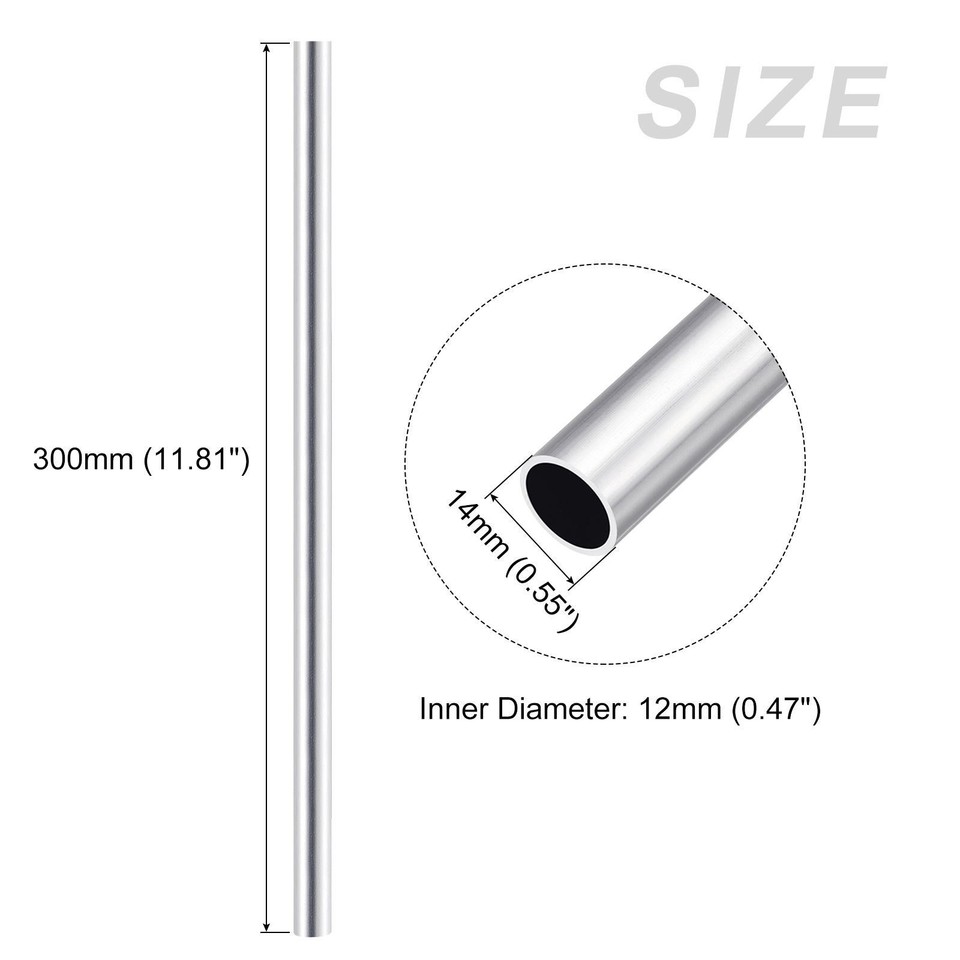 Tubo In Alluminio 6063 - 15mm Esterno X 12mm Interno, Lunghezza 300mm Per Fai Da Te E Progetti Meccanici - Foto 14