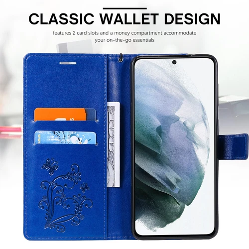 Butterfly Leather Card Wallet Case For Samsung S25 S24 S23 S22 S21 Ultra Plus - Foto 51 di 72
