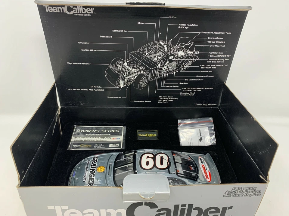 Литая модель Ford Taurus 2001 Greg Biffle Grainger No60 Team Caliber Owner Nascar масштаб 1:24 - Изображение 4 из 4
