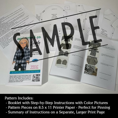 18 Inch Doll Sewing Pattern | Palm Beach Tunic Fits 18" Dolls like American Girl - Picture 6 of 6