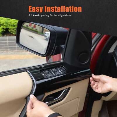 Power Window Lift Frame Trim For Land Rover Freelander 2 2007-2015 Glossy Black