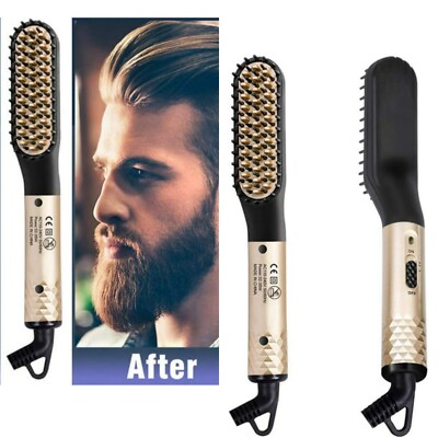 Cepillo Alisador para el cabello O Barba Larga para hombre