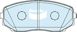 Bendix 4x4 Brake Pad Set Front DB1916-4WD fits Mazda CX-7 2.2 MZR-CD AWD (ER... - Picture 2 of 2