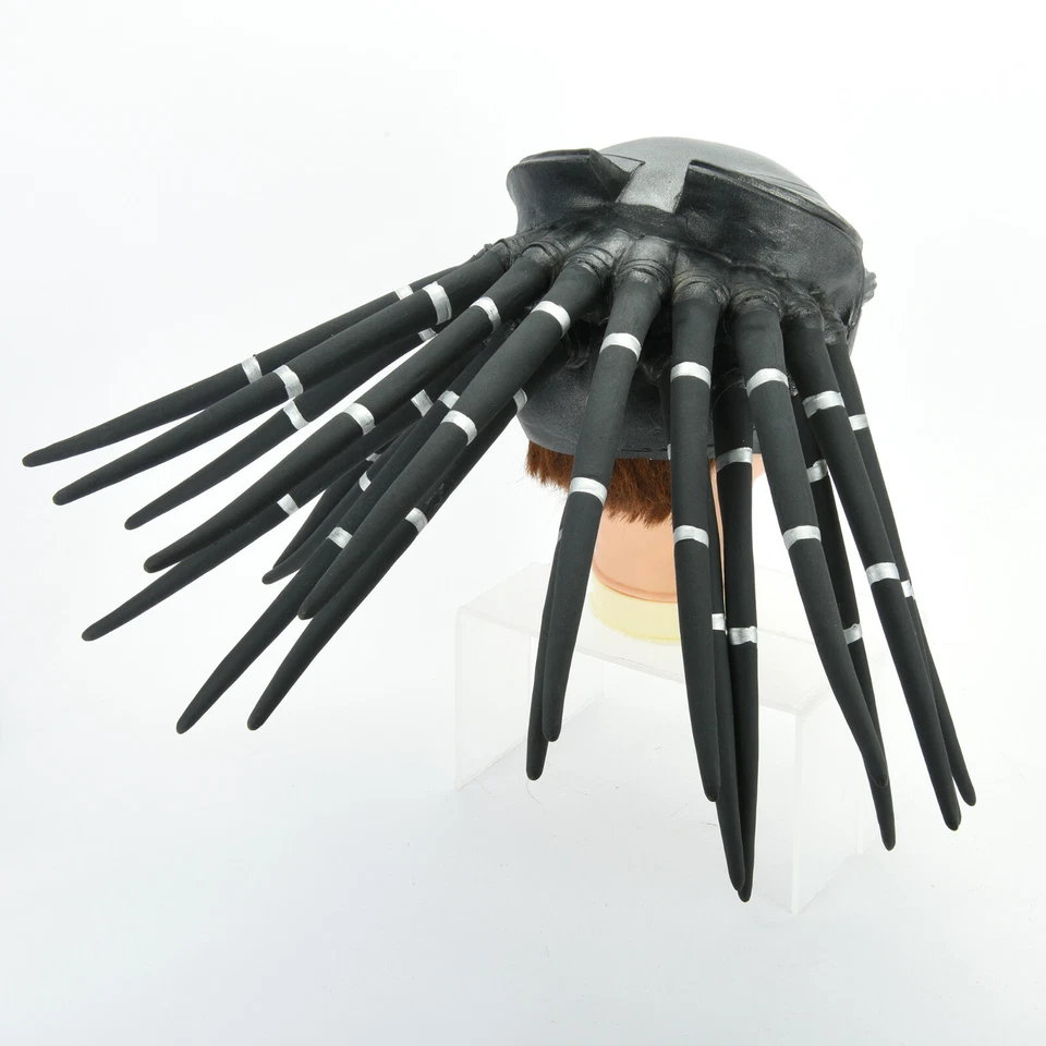 Predator Full Face Latex Mask w/Dreads Hair Costume Helmet Cosplay Party Props - Image 4 of 4