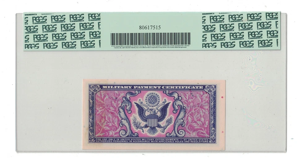 U.S. - Series 481 5 Cents Military Payment Certificate (PCGS 64 Apparent) - Image 2 of 2