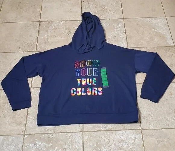 NWT Feeling Proud Show Your True Colors Hoodie Pullover Sweater