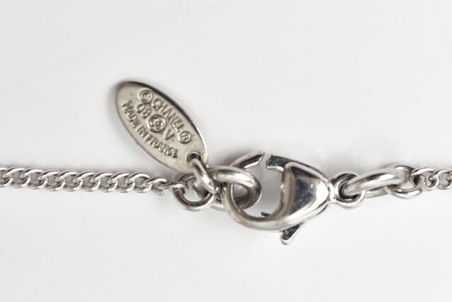 CHANEL Pierce CHANEL Logo/CC COCO Mark Swing Rhinestone