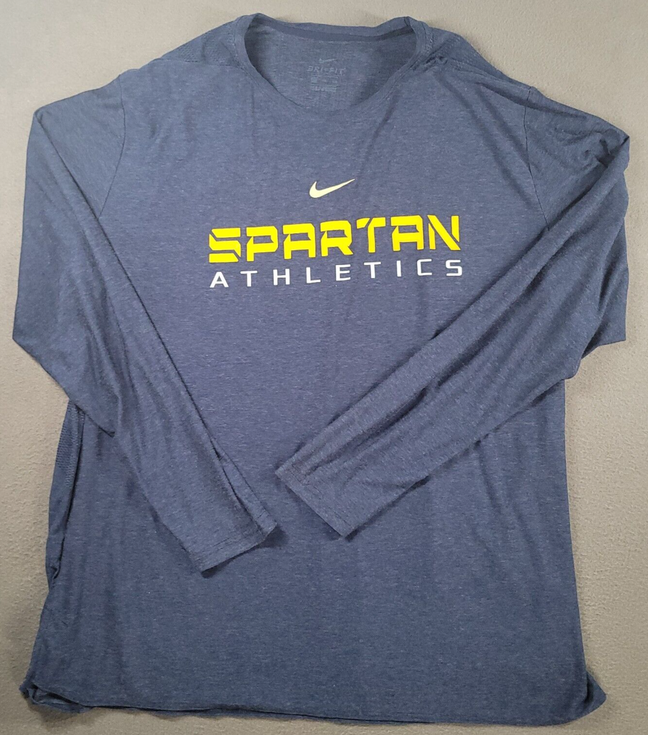 Nike Shirt Mens 2XL Blue Spartan Athletics Graphi  Sports Baseball Football