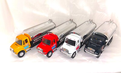 OIL TANKER TRUCK 1/64 diecast w/Pull Back Motor Action - ASSORTED COLORS 5.5'' ea