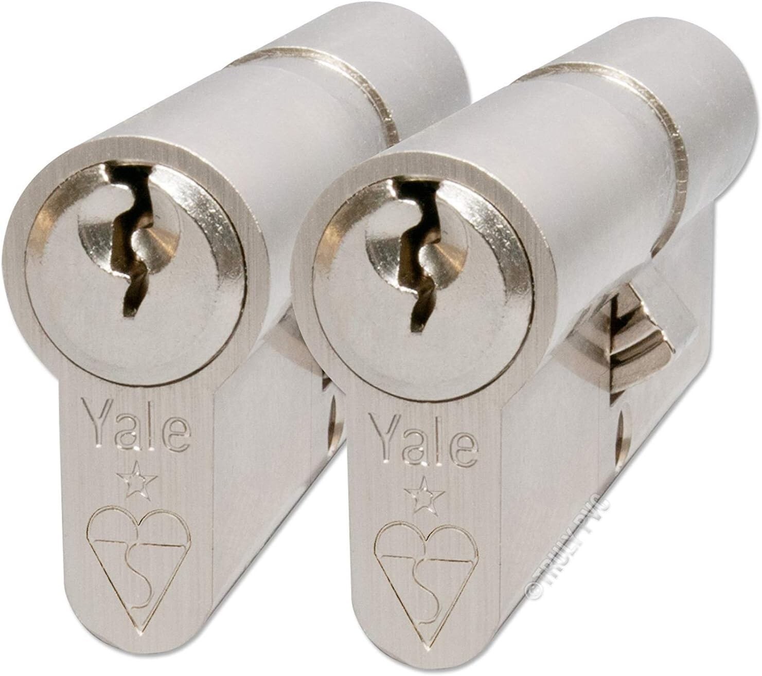 2x Yale KM3545-NP-KA - KM Superior 1 Star Euro Cylinder Lock (90mm) / 35:10:45