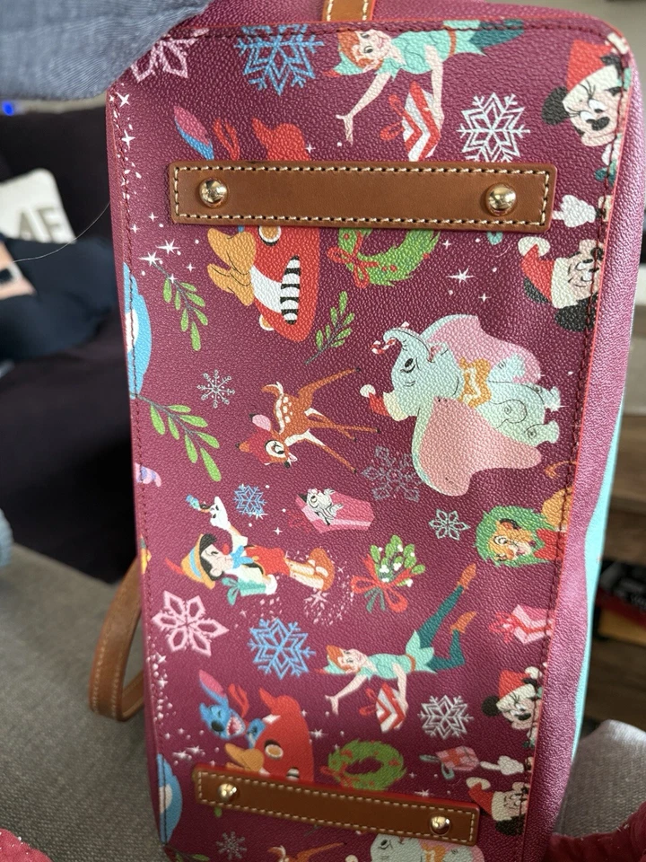Bolso de Cuero Dooney and Bourke Disney Navidad Vacaciones Nuevo con Etiquetas Foto 4 de 4