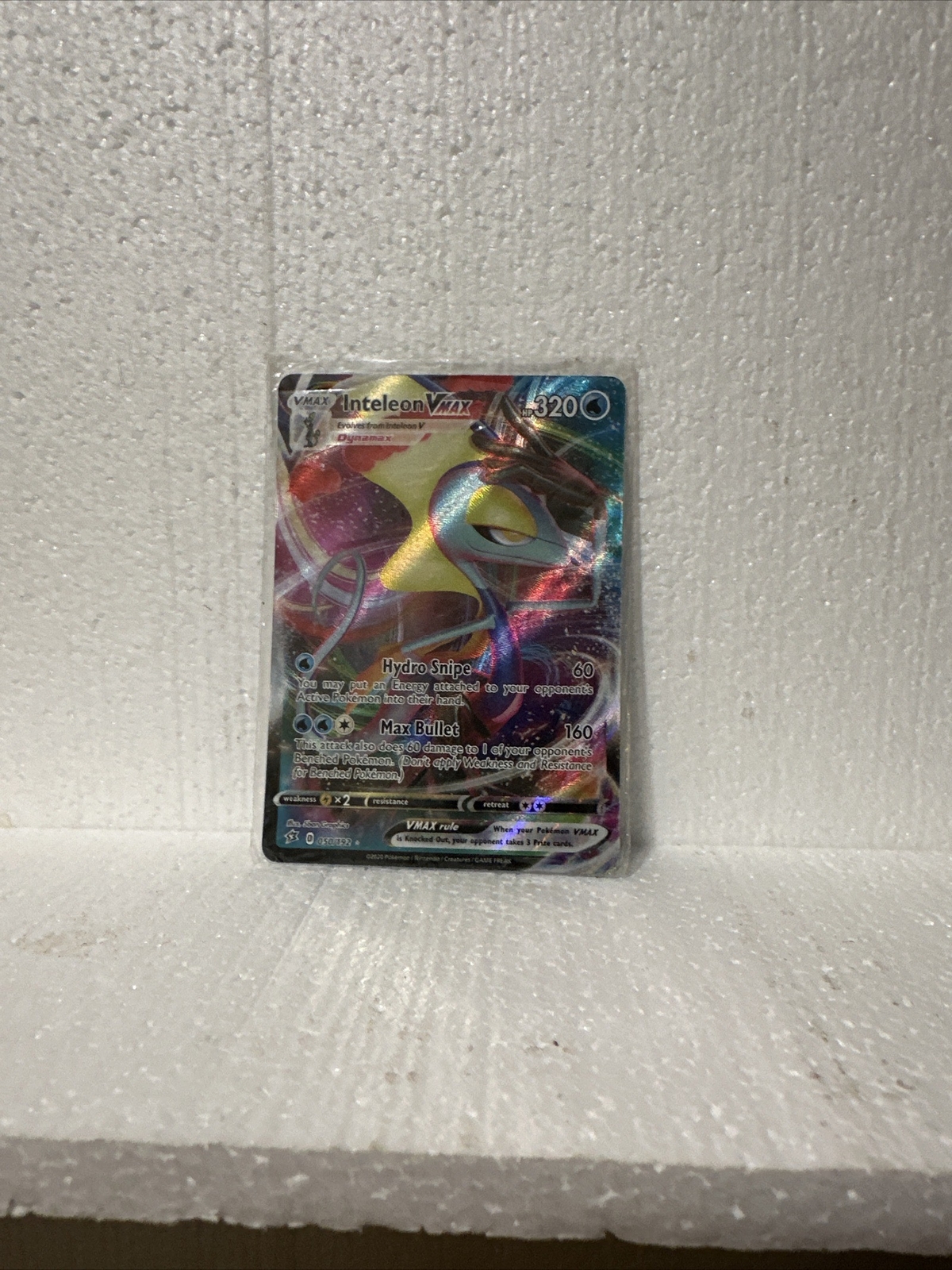 2020 Pokemon SWSH Rebel Clash #50 Full Art Inteleon VMAX PSA 10 Card GEM MINT FA