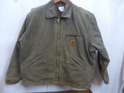 Carhartt / ジャケット/L/コットン/GRN/C08HTG Vintage Carhartt Detroit Jacket J76 MOS Blanket Lined Moss Green