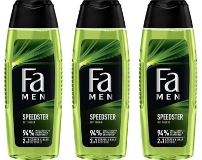 Fa MEN Duschgel Speedster mit Taurin und Duft von Zitrus & Zitronengras 3x 250ml