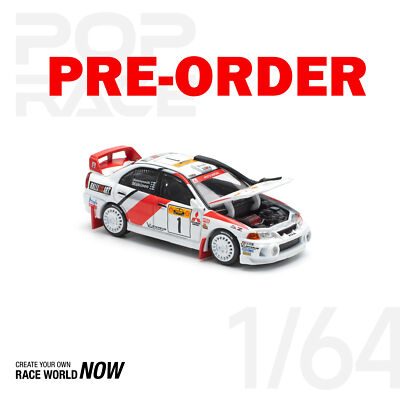(Pre-order) POPRACE 1/64 MITSUBISHI LANCER EVOLUTION IV SAFARI RALLY KENYA 1998