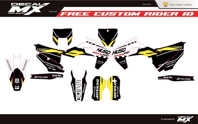 Fits HUSQVARNA FC TC TX (2019 to 2022) & TE FE (2020 to 2023) graphic kit decals