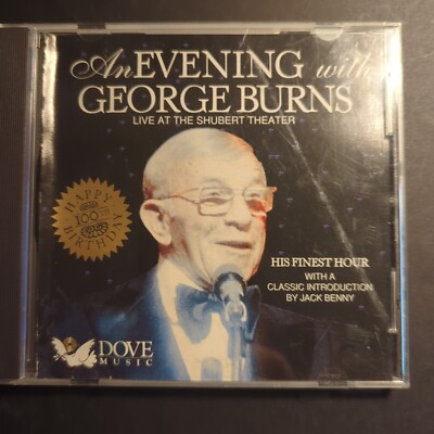 George Burns Evening with 1992 Comedy CD Featuring Jack Benny
