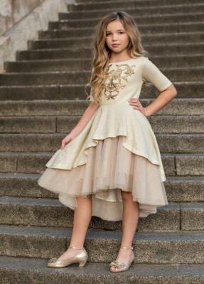 NEW Girls Joyfolie Gold Tulle ROSELYN SCARLET Dress Holiday 7 Special  Occasion | eBay