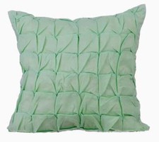 Square Decorative Pillow Case Green 16"x16", Home Decor Cotton - Tender Mint