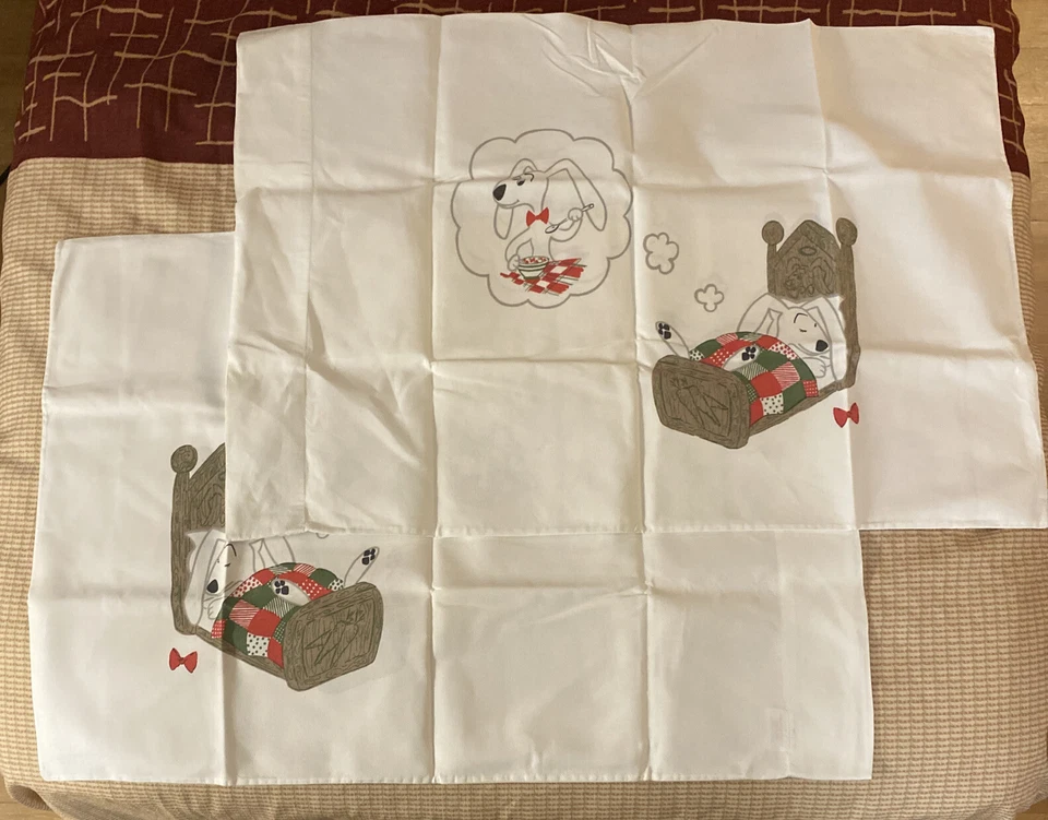 Vintage Trix Cereal Rabbit Graphic Pillow Cases Springmaid Muslim - Image 3 of 4