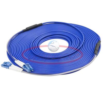 40M Armored Cable Fiber LC-LC UPC SM 9/125 Duplex Fiber Cable Optic Patch Cord
