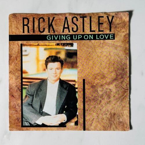 Rick Astley - Giving Up On Love / I'll Be Fine - Single 7" 45 rpm Record - Afbeelding 1 van 4