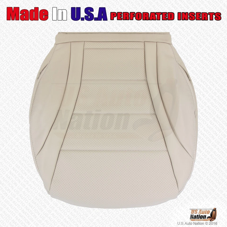 Mercedes Benz C350e 2016 2017 2018 parte inferior de pasajero cubierta de cuero perforado tostado Foto 2 de 4