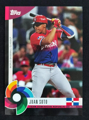 Juan Soto Black Parallel 2023 Topps World Baseball Classic Global Stars #1 DR